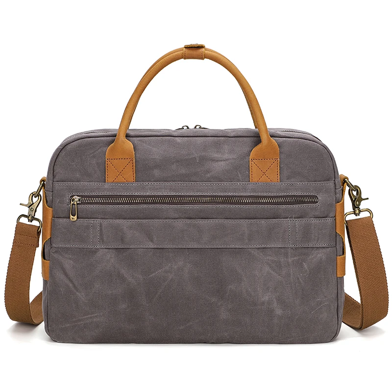 Мужской винтажный портфель из натуральной кожи