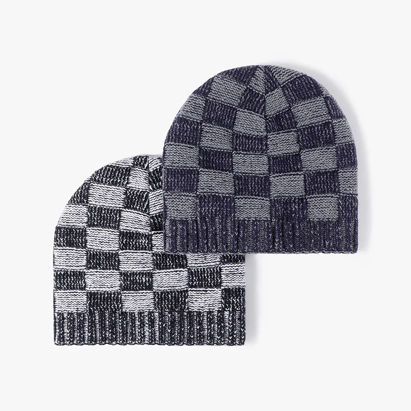 Beanie Hat Winter Fleece Style Knitted Hat Beach Business Handmade 100% Acrylic Unisex Customized Adults Low Price Adjustable