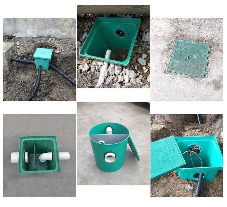 Sewer diversion well pipe distribution box water pipe collection box with cover