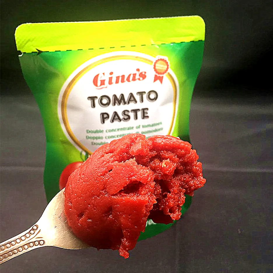 Delicious Good Quality Tomato Paste 50g 70g Sachet Double Concentration 28-30% Brix Tomato Paste For African Muslim Cook