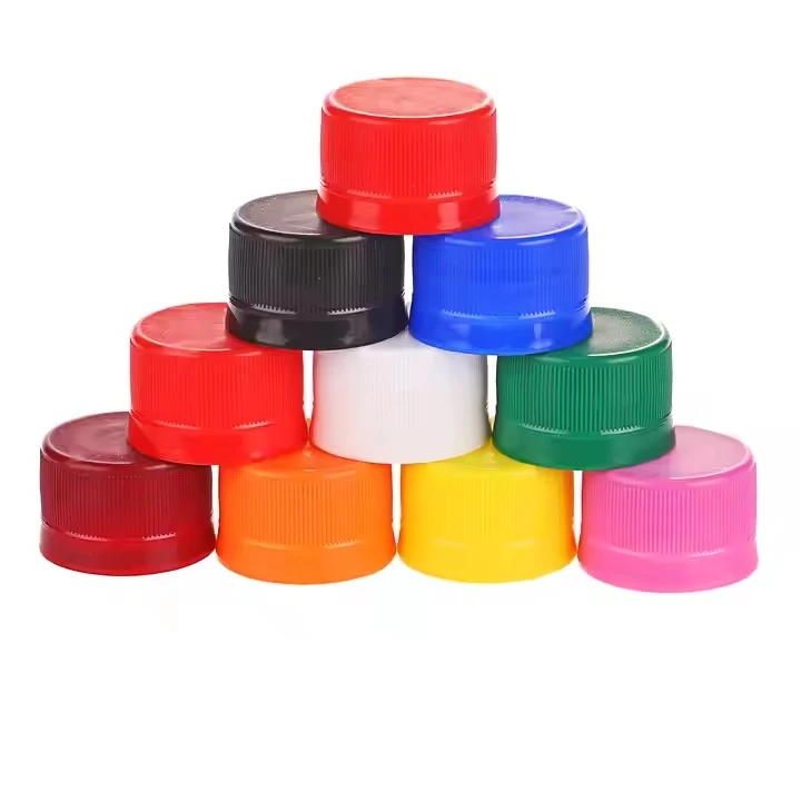 Custom Colorful 28mm Neck Size Plastic Beverage Water Cap for Bottle Screw
