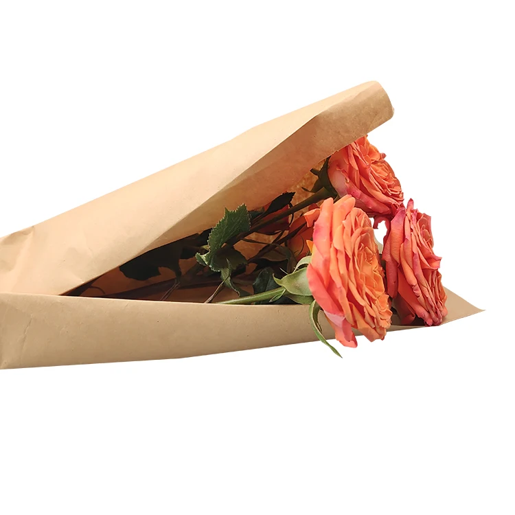 Упаковка из бамбуковой коричневой крафт-бумаги 120 г/кв.