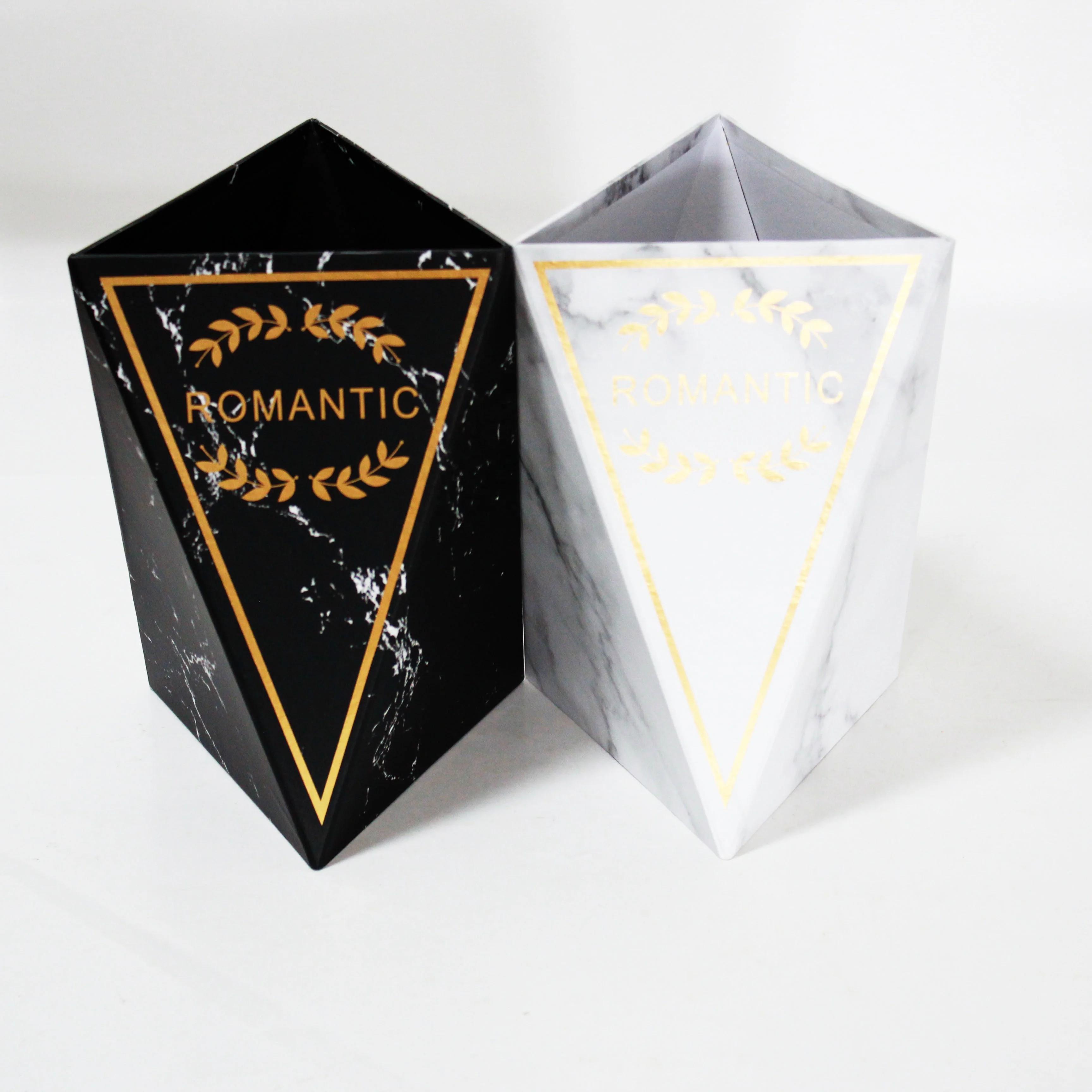 Wholesale custom logo Unique luxury unusual Paper Packaging gift corrugated flower box