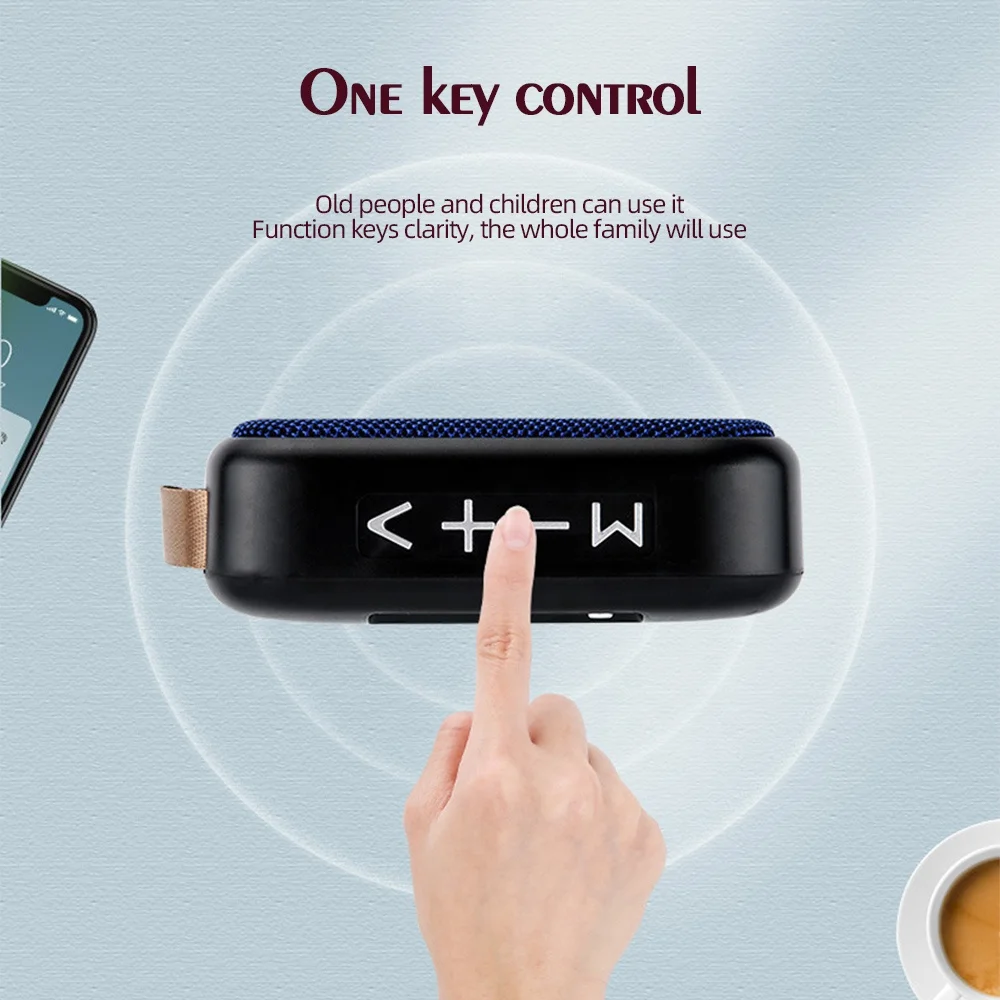 Retro Mini Gift Subwoofers Fabric Portable Audio Wireless Speaker Support FM TF USB Flash Drive Portable Outdoor Stereo Speaker