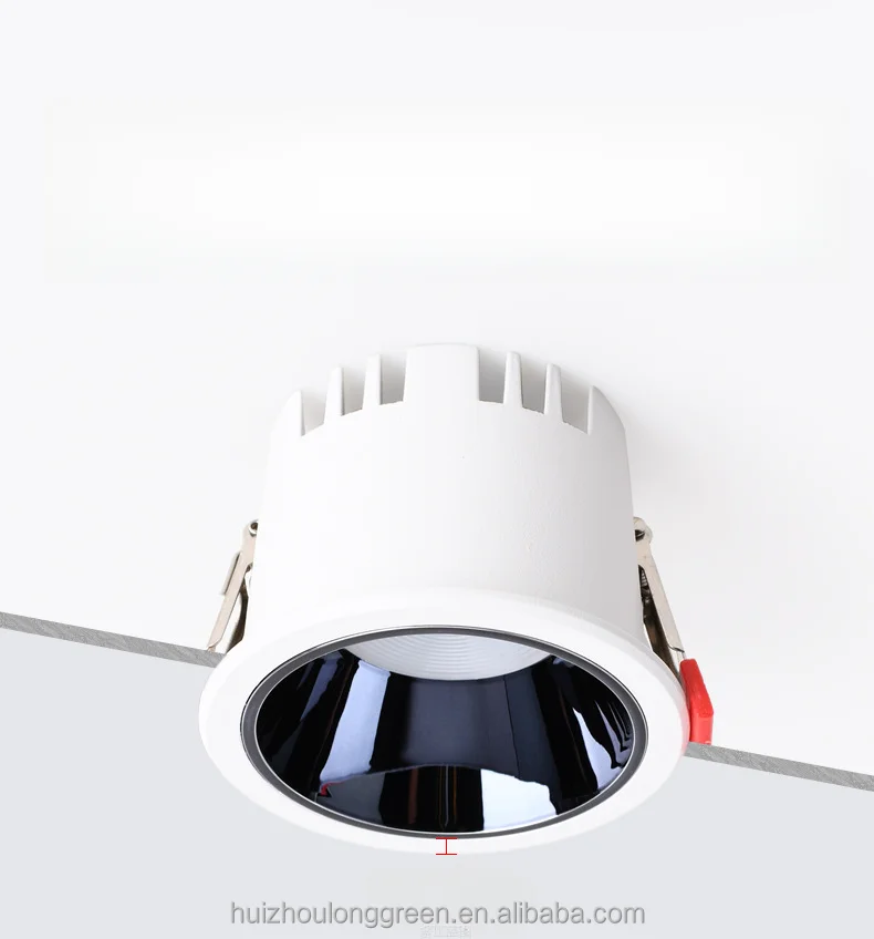 3 colors 3000k 4000k 6000k  anti-glare LED downlight  for kitchen hotel no main light design wholesale Osram COB led spotlight