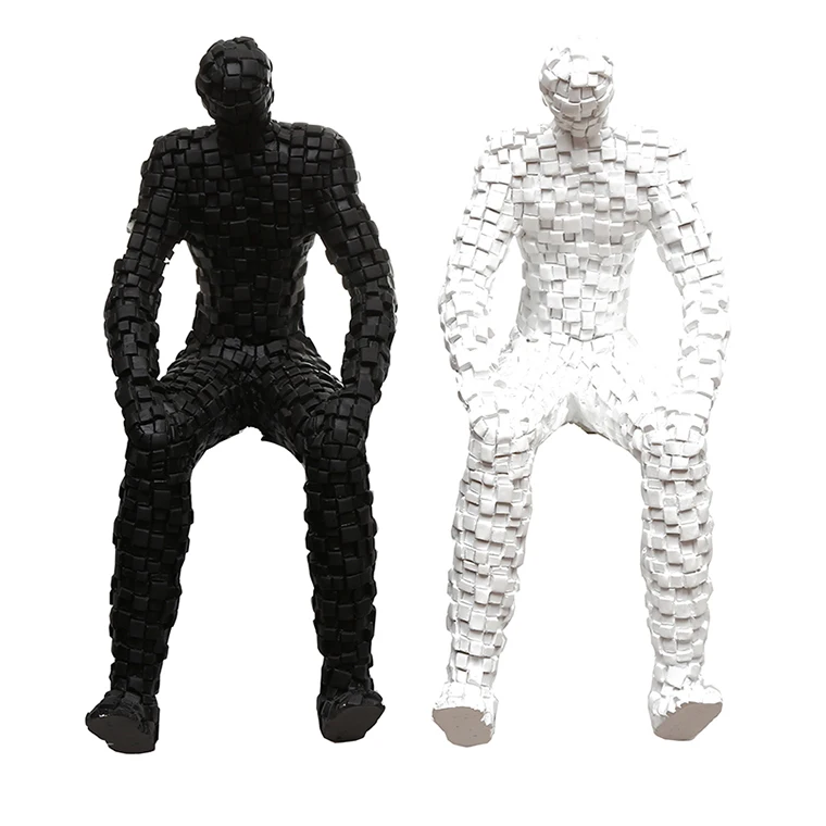 
European Style abstract Luxury Room Decorations Art Luxury European resin man statue 