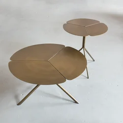 Folia table Danish designer table clover metal combination edge several household petal coffee tables