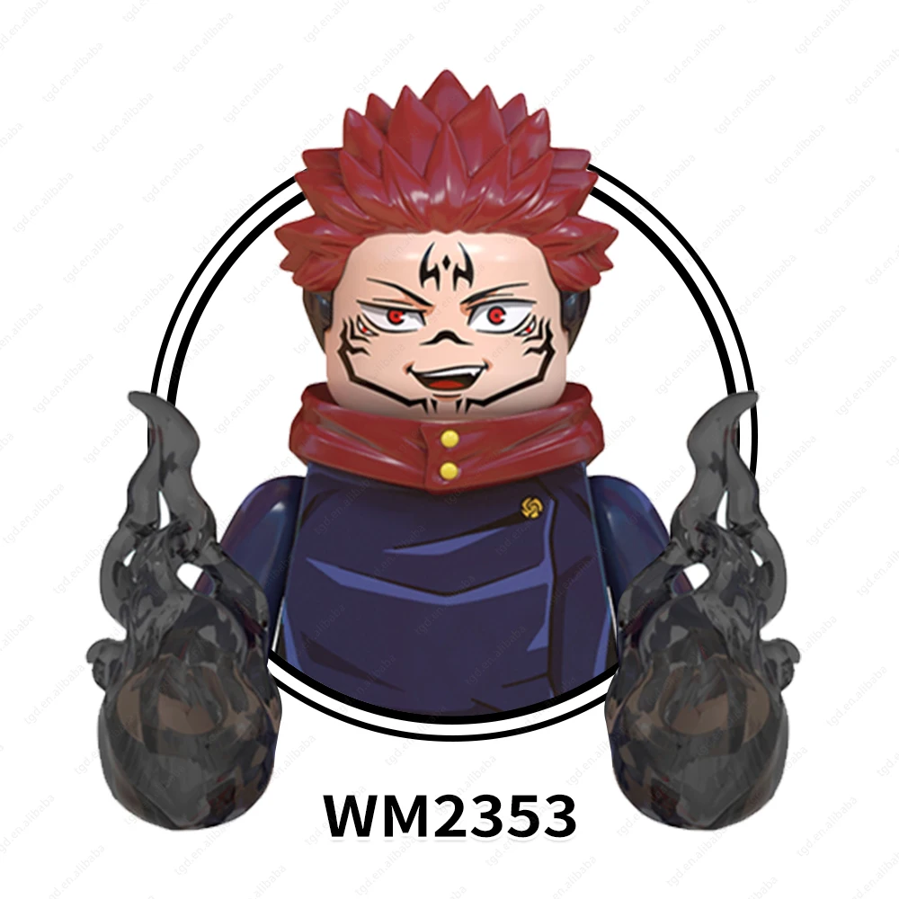 Anime Jujutsu Kaisen mini toys juguetes de Gojo Satoru itadori Yuji rogo fushiguro building blocks sets Toys for kids WM6139