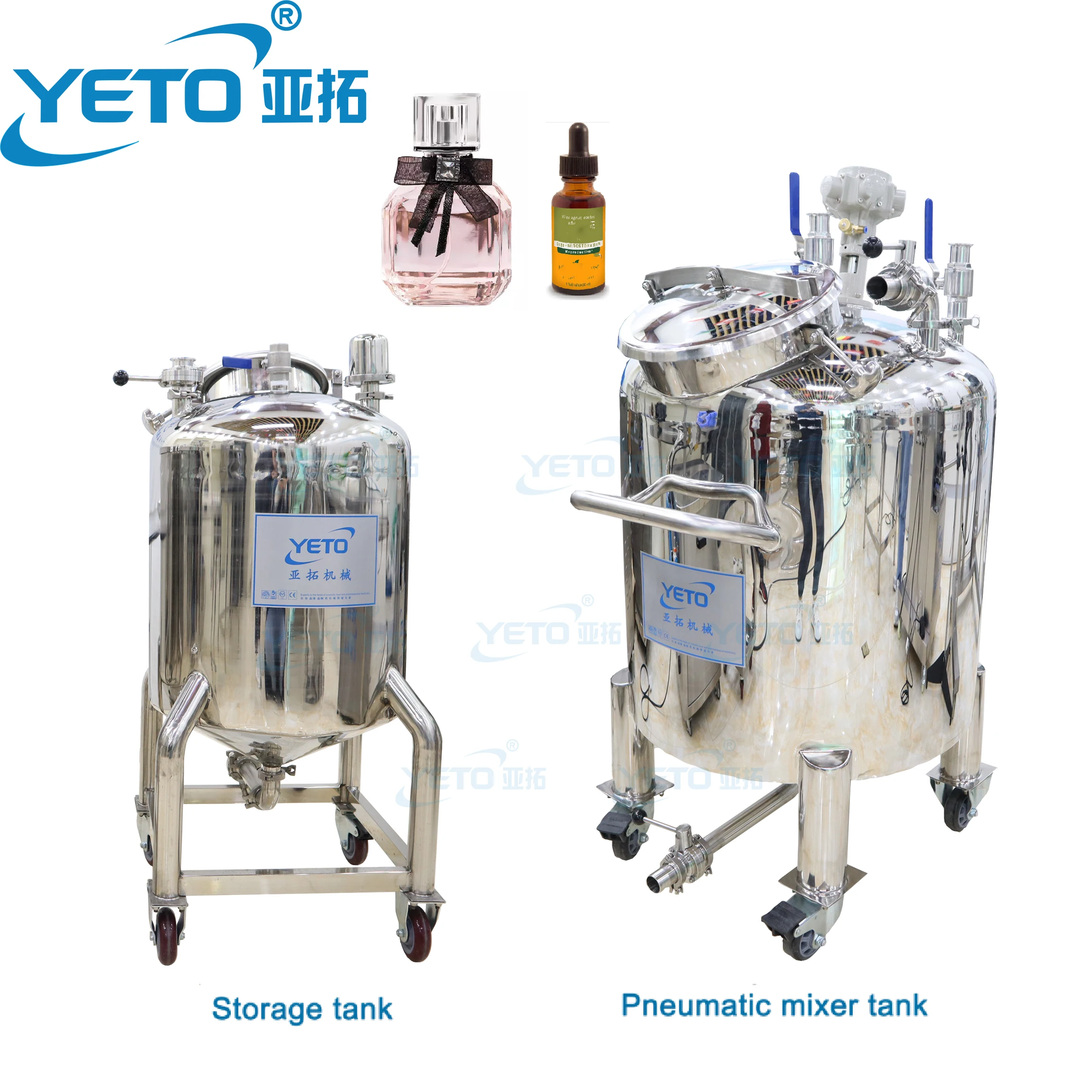 YETO Perfume Oil Mixer Tank Mixing Equipment Essential Oil Fragrance Making Filter Blending Stirring Machine Toner Cosmetic