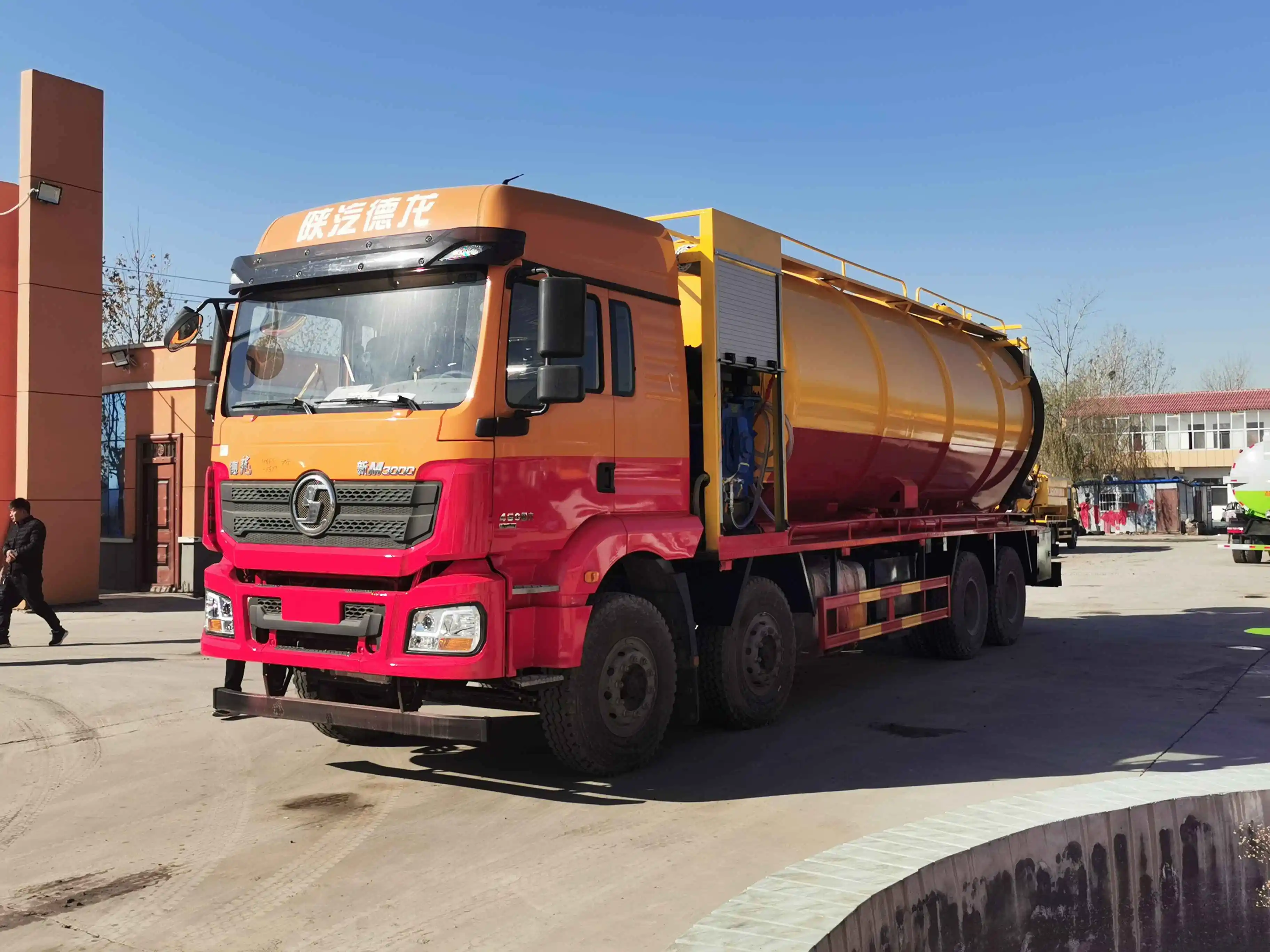 Dongfeng 22 square 8x4 drive sewage drainage truck used sewage pump truck on sale
