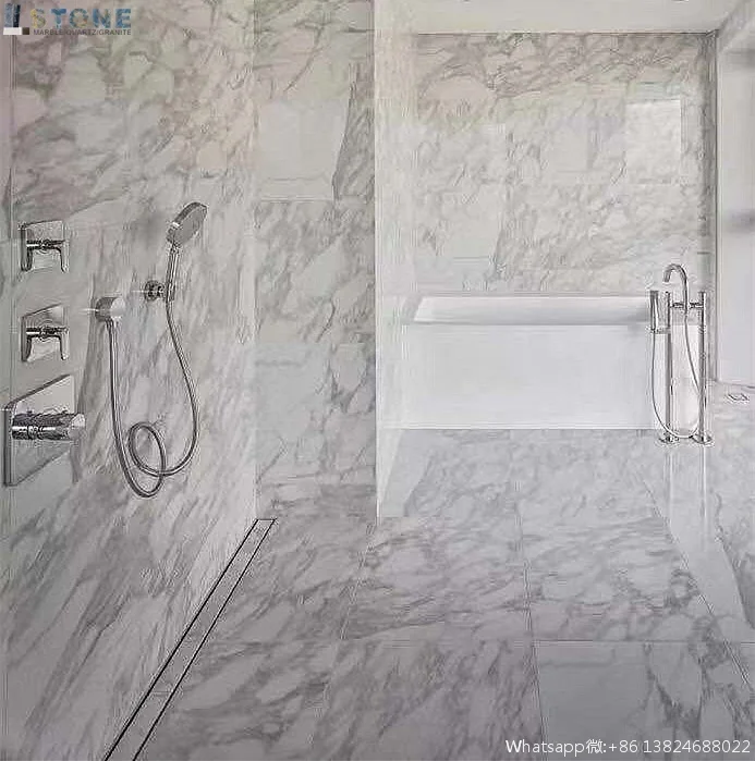Foshan Carrara white marble for  home villas projects and building construction