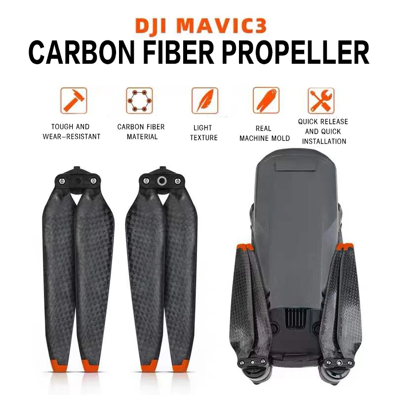 Newly designed high quality DJI MAVIC carbon fiber drone part K80 Propeller manufacturing