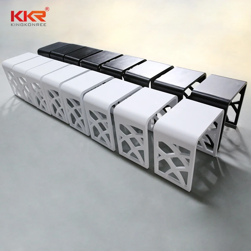 artificial stone shower chair, bathroom shower bench, acrylic solid surface shower stool