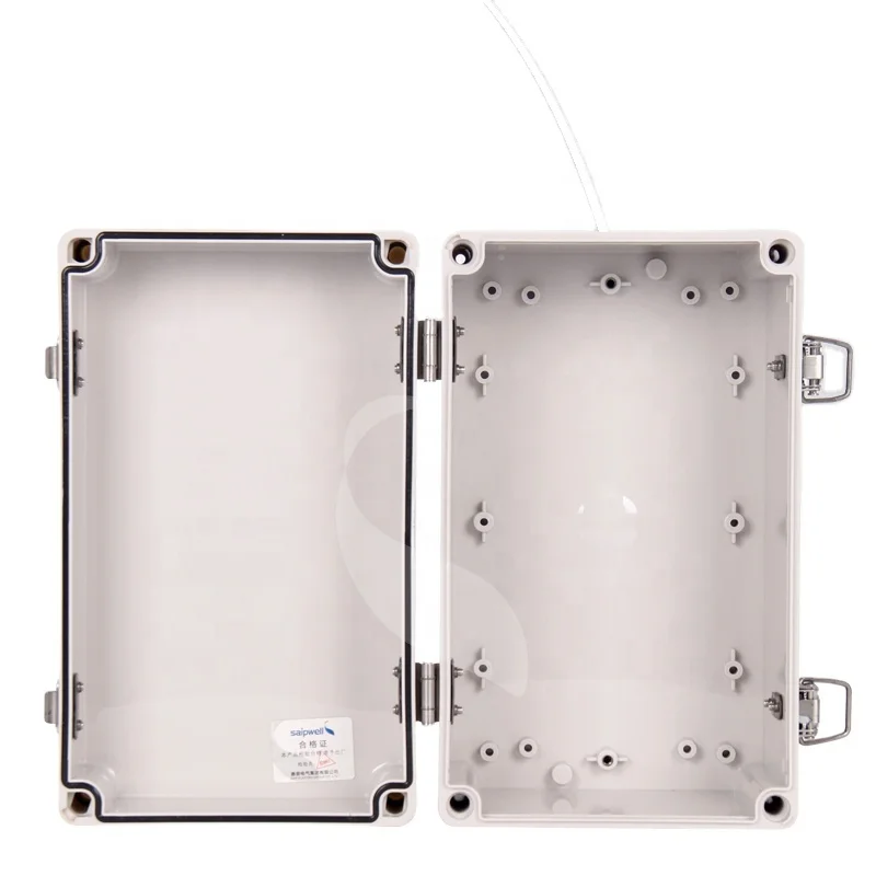 Saipwell/Saip  IP65 stainless steel buckle ABS din rail distribution case  DS-AGS-1520-1  plastic distribution box