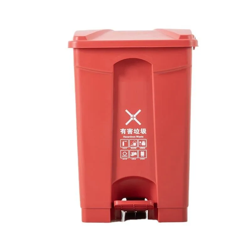 Material Waste Bin Recyclable Trash Can Eco-friendly Plastic Wholesales Customized for Outdoor Park Grey Waste Container 300 Pcs
