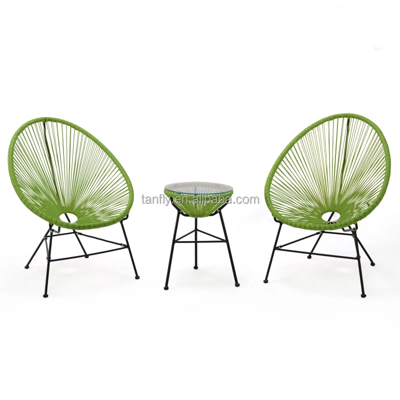 Rattan Furniture Patio Use Papasan Chair Cane Acapulco Rosary Wicker Chair Outdoor Garden