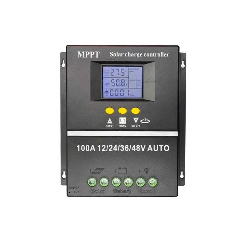 100A 80A 60A MPPT Solar Charge Controller 12V 24 V 36V 48V Solar Panel PV Regulator LCD USB for Lead Acid , Lithium Battery srne