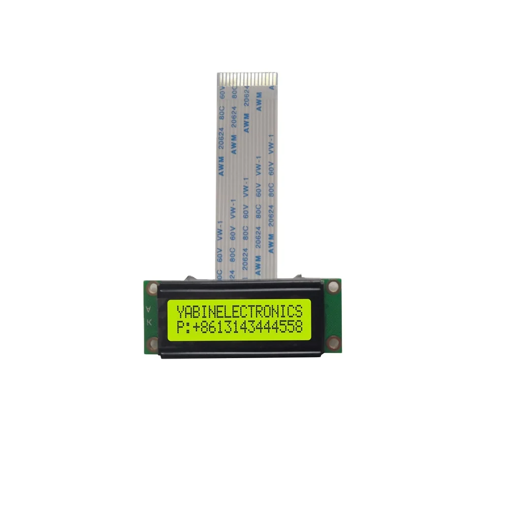small size 53x20x8.1 mm  16X2 lcd  display module 1602 character monochrome lcd