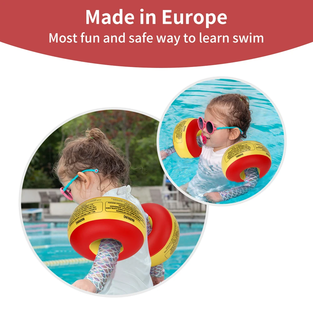 Swimbobo  Baby Armbands Inflatable Kids Swimming Inflate Float Arm Ring PVC Sponge Swim Floating Hot sale Arm Float