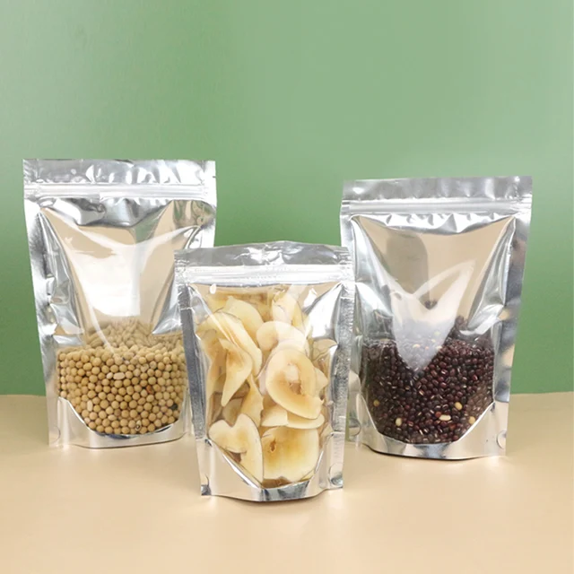 Clear Window 250g Spices Seasoning Packaging Bag Custom Recyclable Reusable Stand up Pouch Food Packing Bags for Seasoning