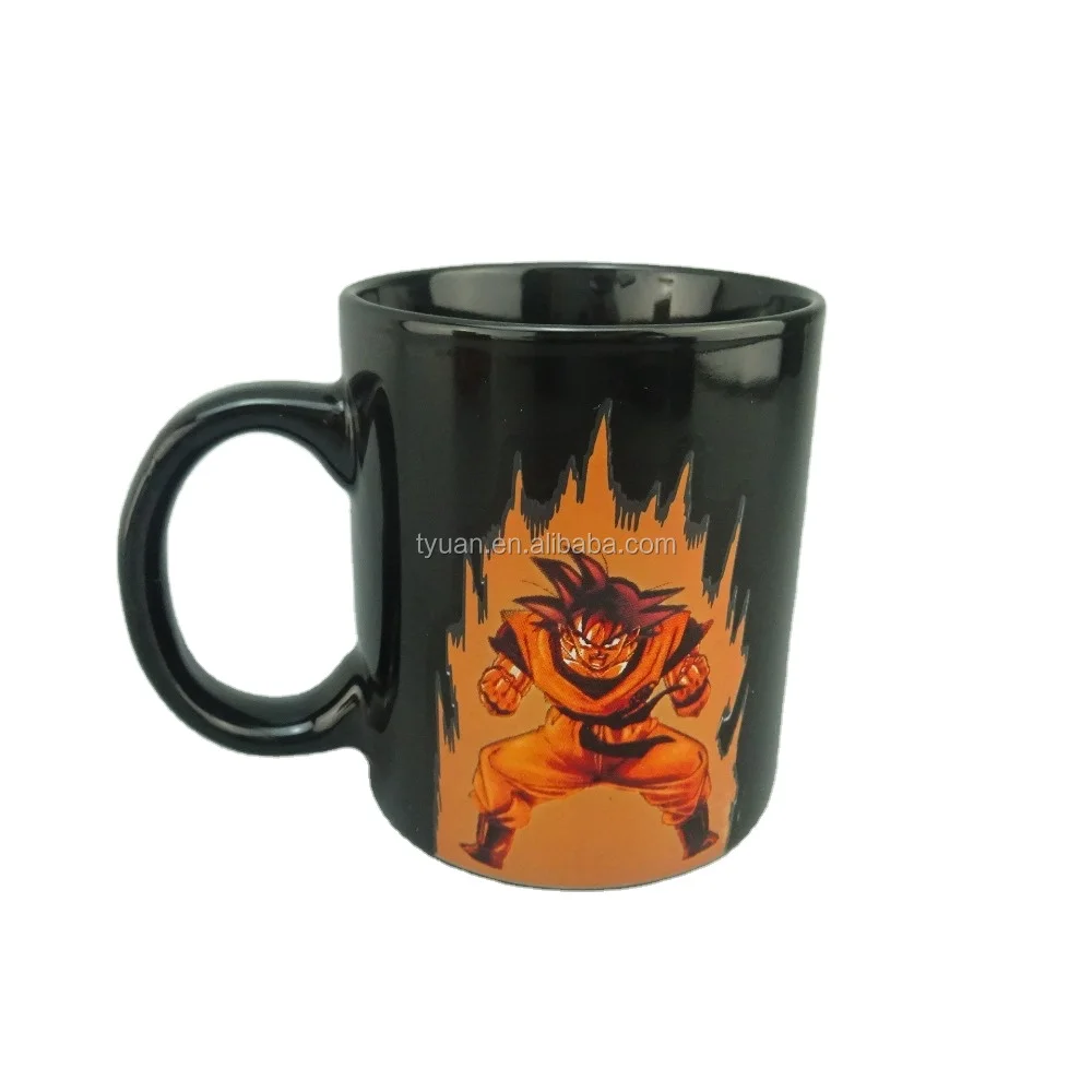 Кружка для кофе dragon ball z, меняющая цвет