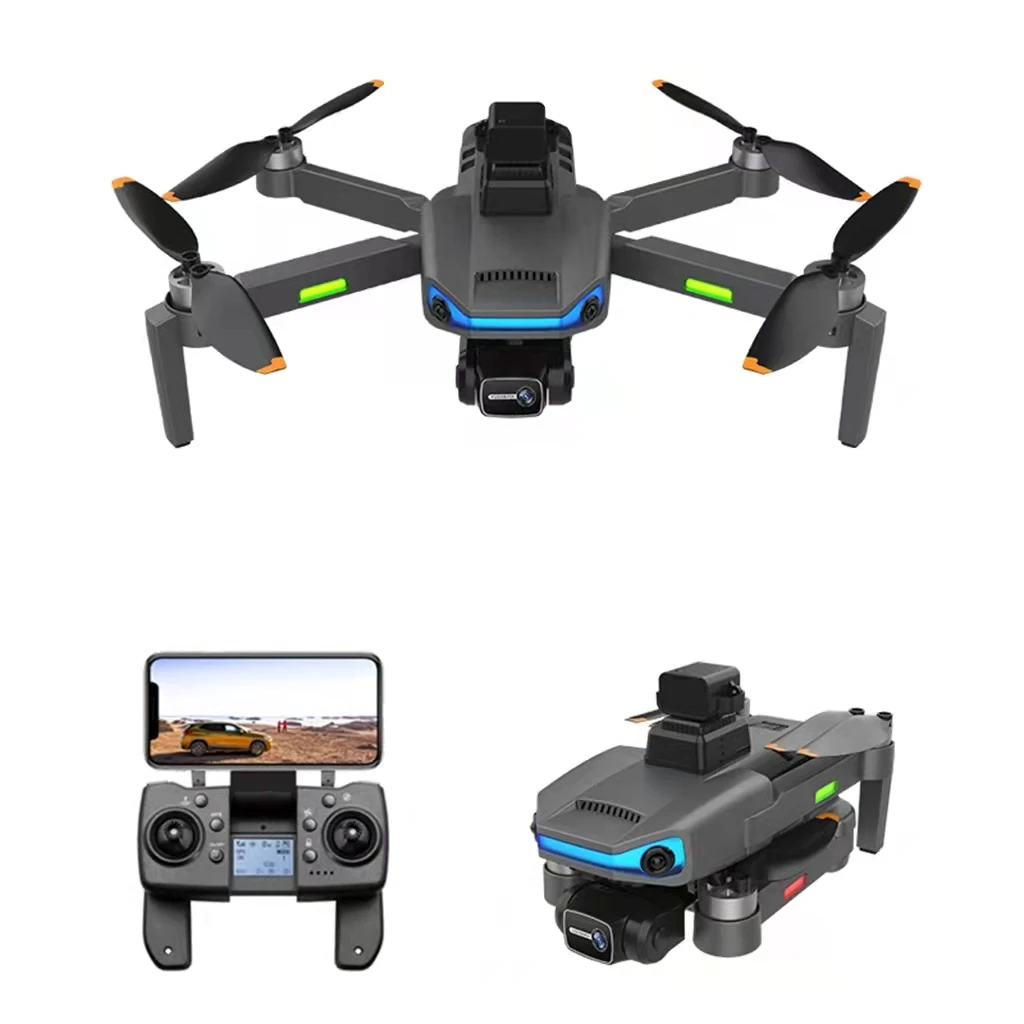 Drone with 3-Axis Gimbal Optical Flow 8K ESC Dual Camera GPS Return 5G RC Quadcopter Foldable RC Drone