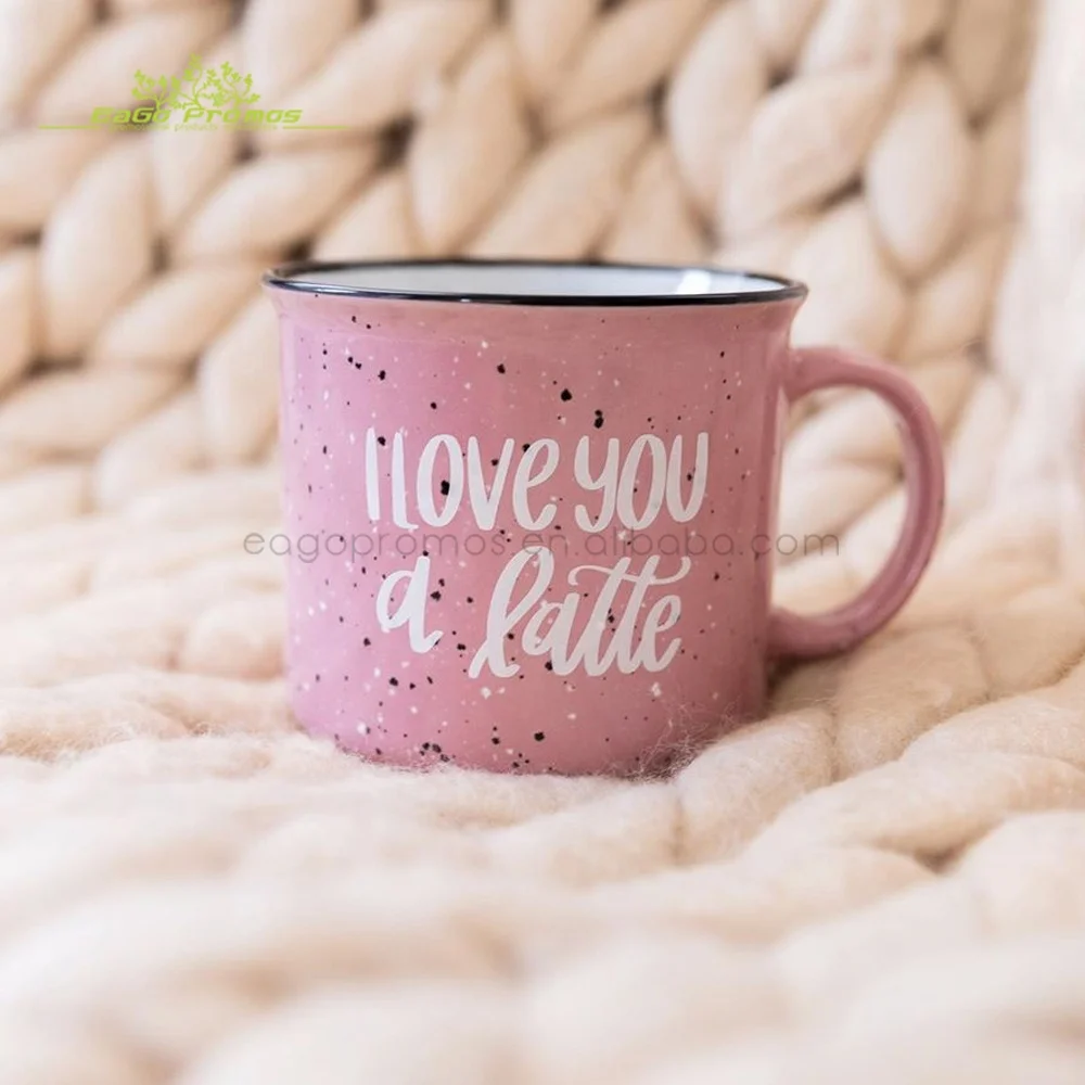 2023 hot sale 15oz customized speckled ceramic personalized campfire coffee mug