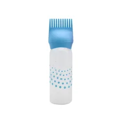 Factory hot selling colorful plastic soft hair oil comb dye dispensing squeeze dye applicator comb