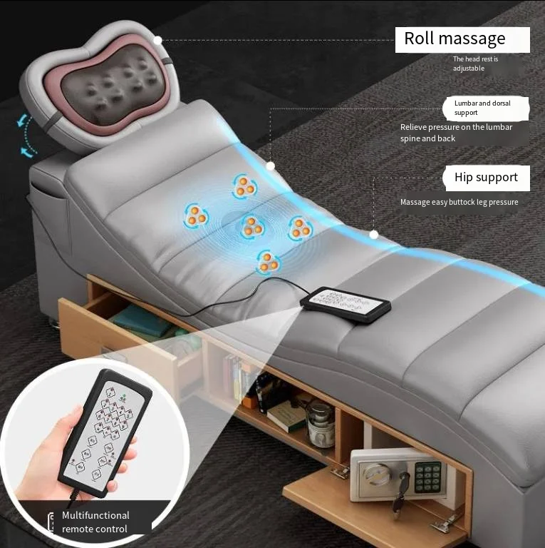 multifunction bed massage with projector smart beds bedroom furniture tatami smart up-holstered beds