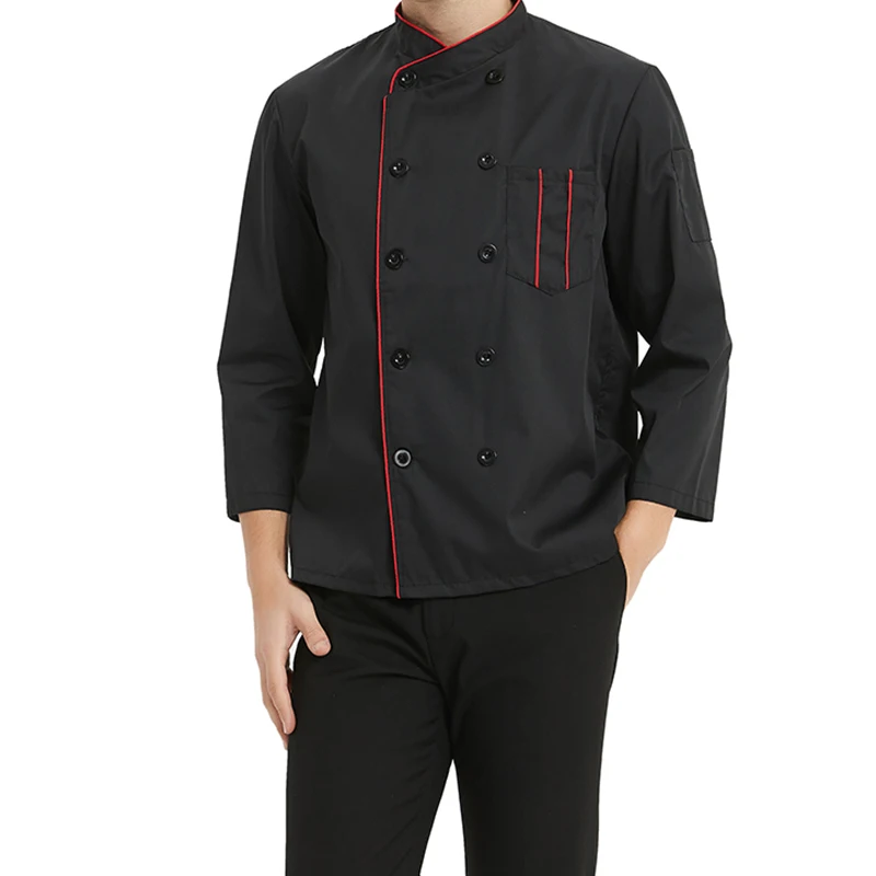 Turkish hotel kitchen coat french bar design custom japanese pizza sushi restaurant men women short jacket chef uniform