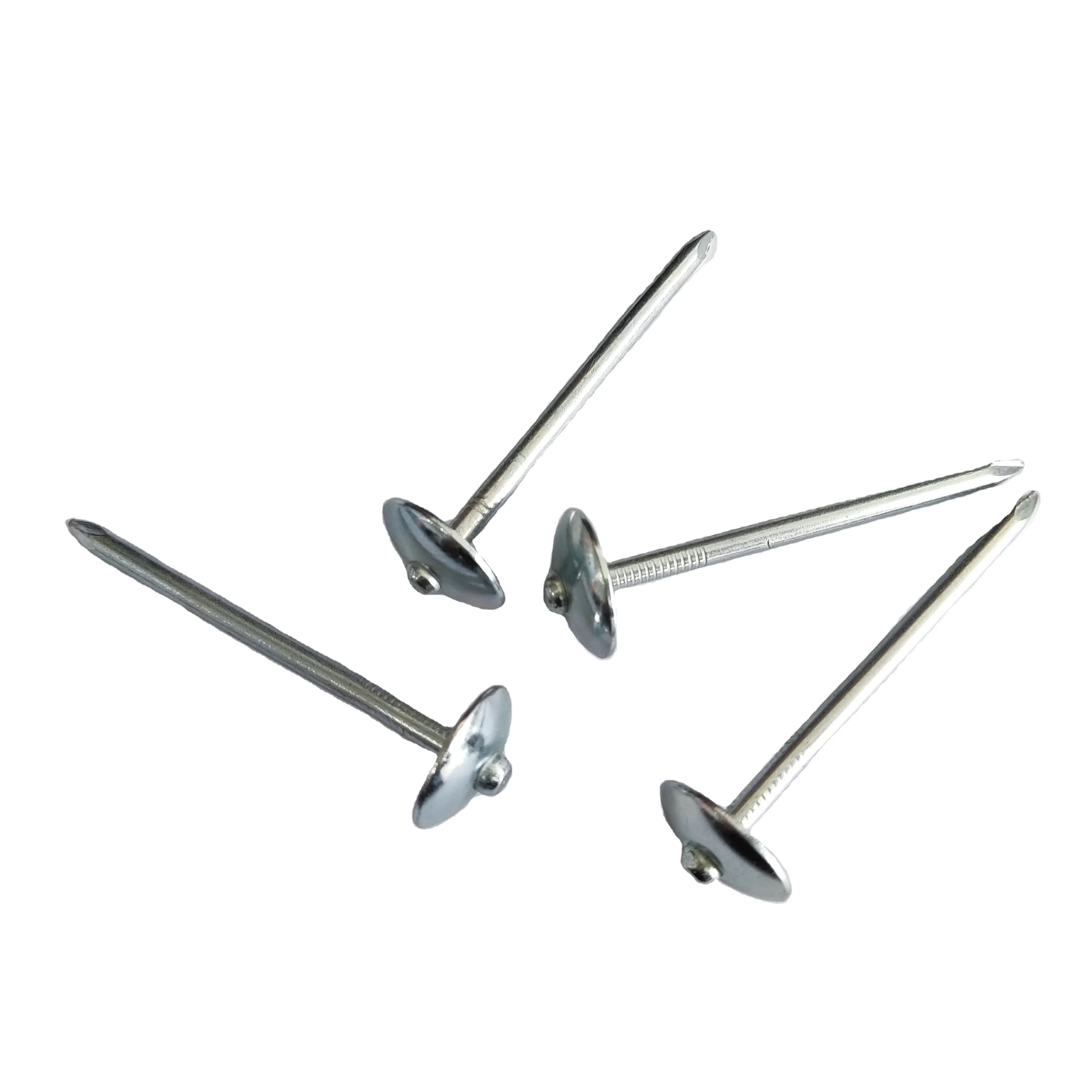 Umbrella Head Corrugated Nails Galvanized Twisted Shank Roofing Nails