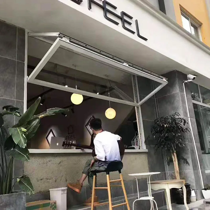 Wholesale Price double Tempered Glass panorama windows modern design waterproof windproof aluminum Double folding window