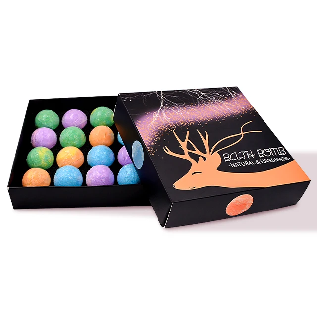  Muffin bath bomb gift set 16 pcs calender mini fizzy bombs sets private label high production