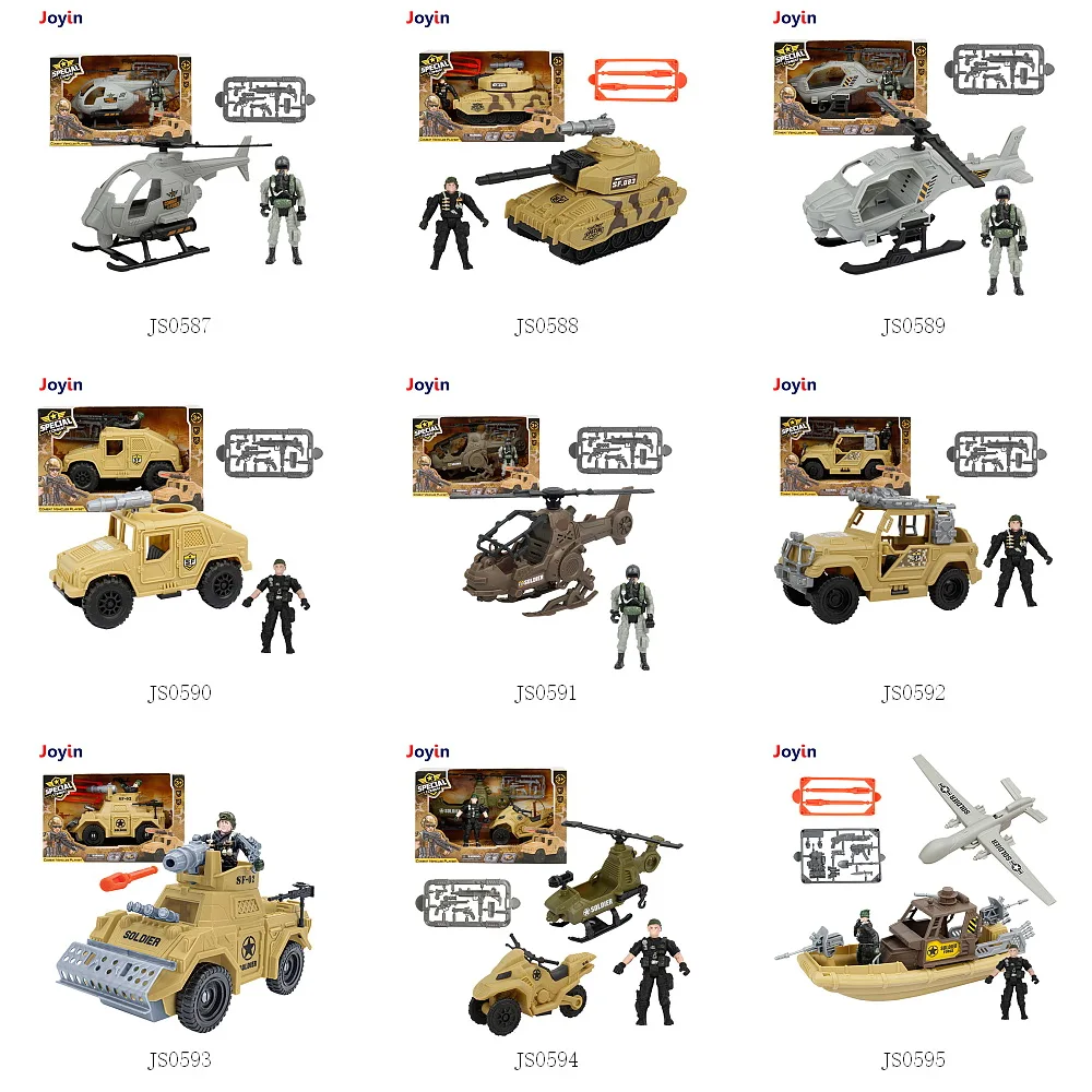Battle Ready Toy Collection - Play-Pretend Games Kids Military Toy Vehicles and Special Forces Soldier Toy Set