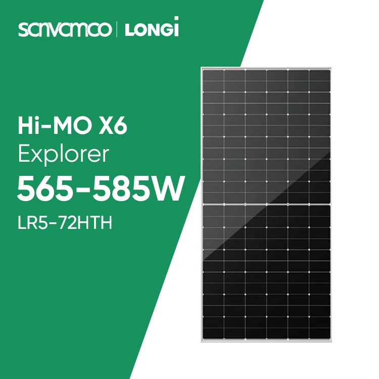 Longi лучшие солнечные фотоэлектрические панели двухфазный модуль 585 Ватт новое поколение Домашнее использование полуэлементные N-типа 600 Вт