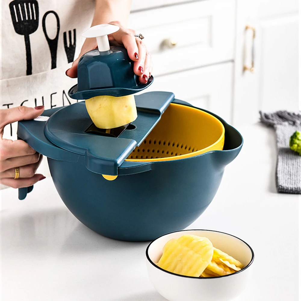 Multifunctional Manual 8 in 1 Chopper potato slicer for chips Vegetable Cutter