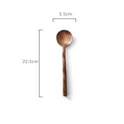 Wooden Cooking Utensils,Teak Wooden Spoons for Cooking Wood Utensil for Nonstick Cookware,Kitchen Utensils Set 7