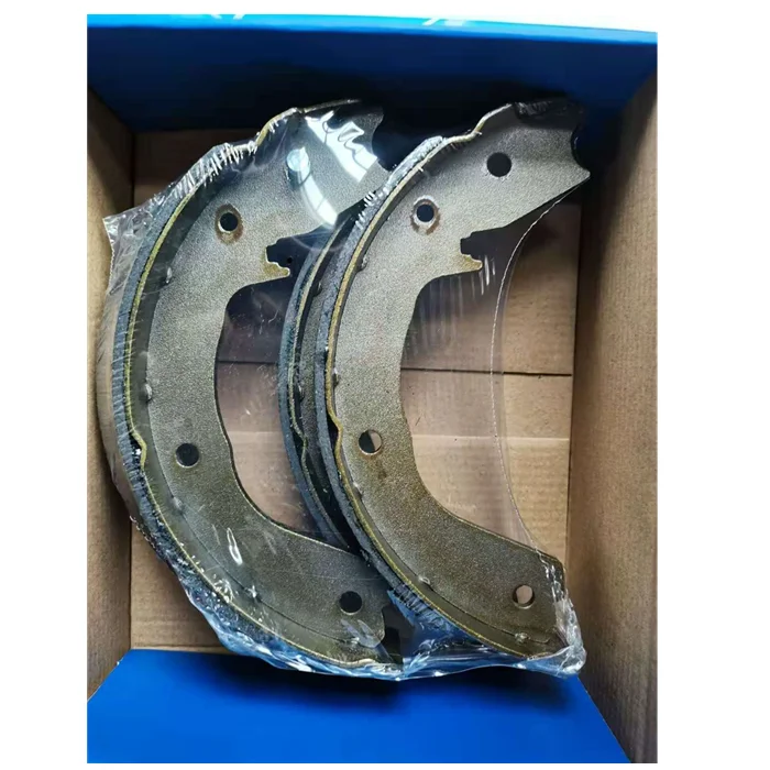 Auto brake system assembled drum rear semi-metallic brake shoe lining for MITSUBISHI