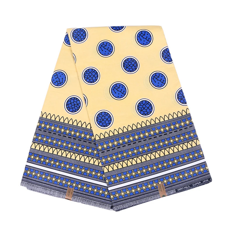 Nigerian Wax Batik Pagne Digital Print Fabric Veritable Ankara Wax dyed 100% Cotton Fabric Jersey Fabric Lightweight