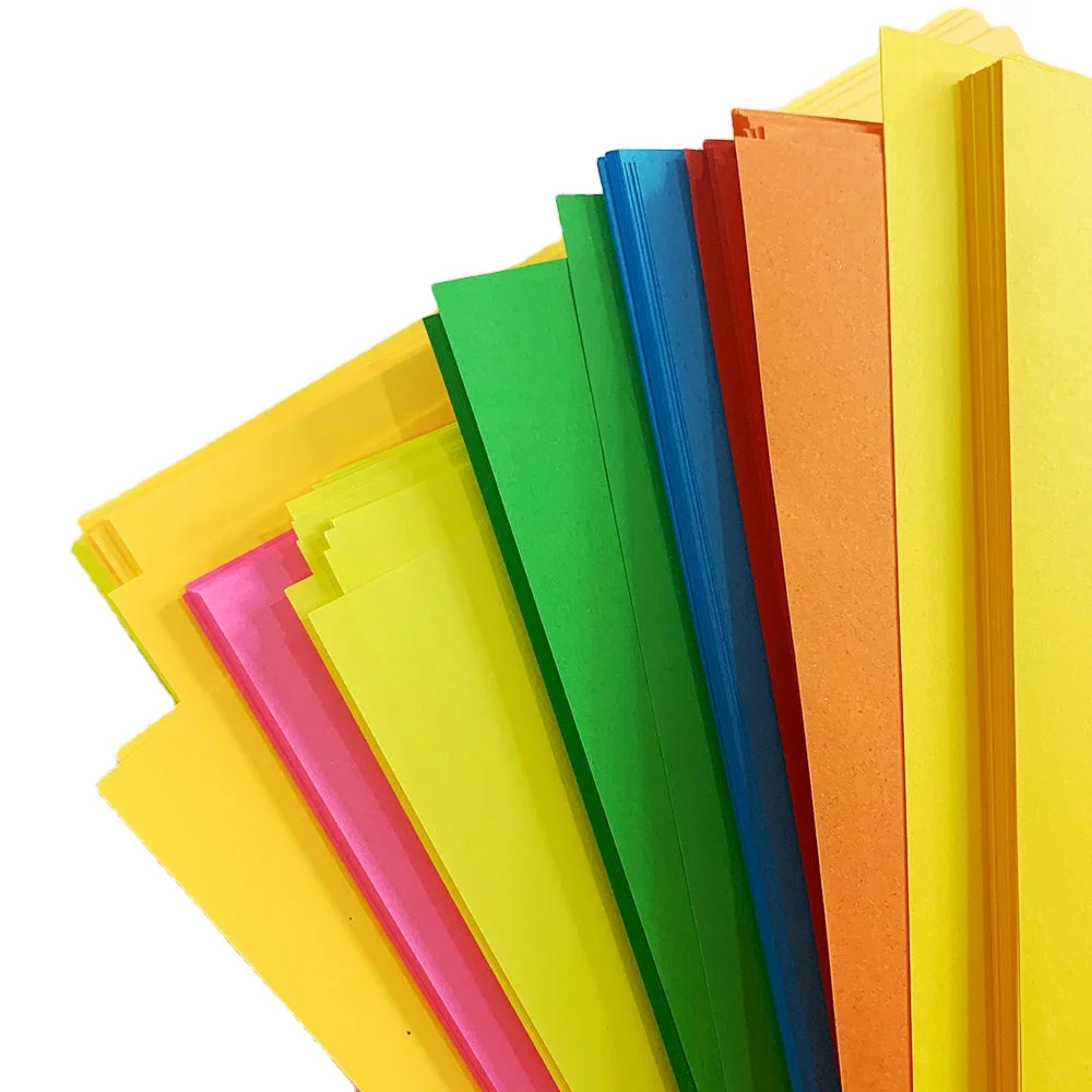 Factory direct sales 70/80gms color copy paper, school office copy paper double-sided A4 paper