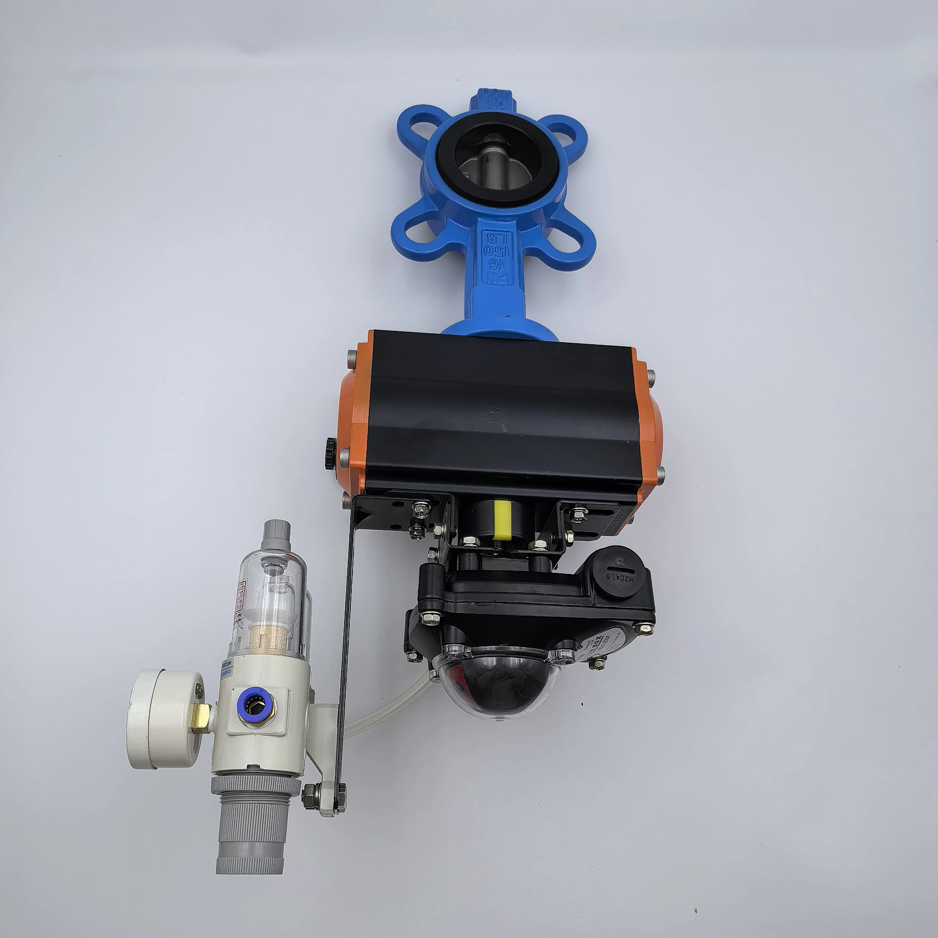 High Quality Stainless Steel Solenoid Valve Polite Filter Pneumatic Butt-Clamp Butterfly Valve 304 Valve Plate