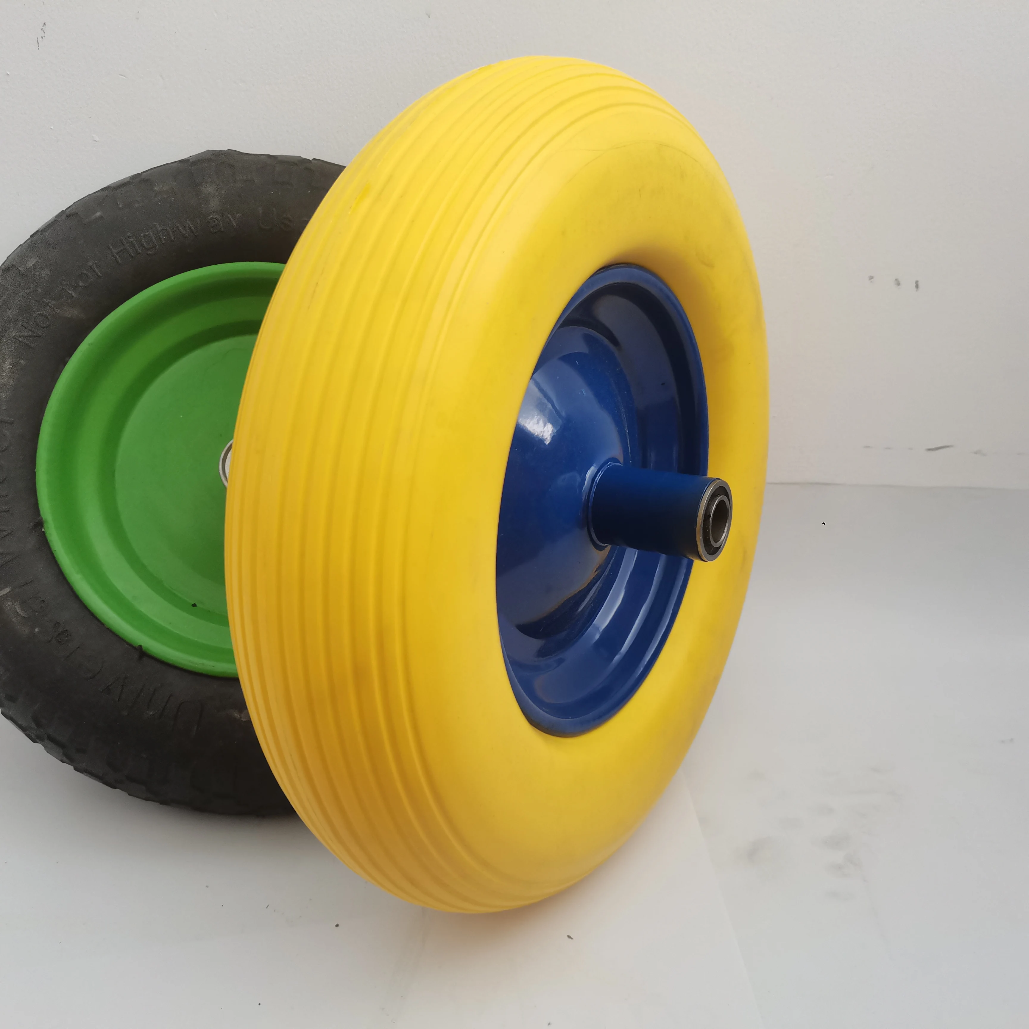Wholesale 16 inches PU Solid Foam 4.80 / 400 - 8 puncture proof Metal Barrow Wheel Tyre