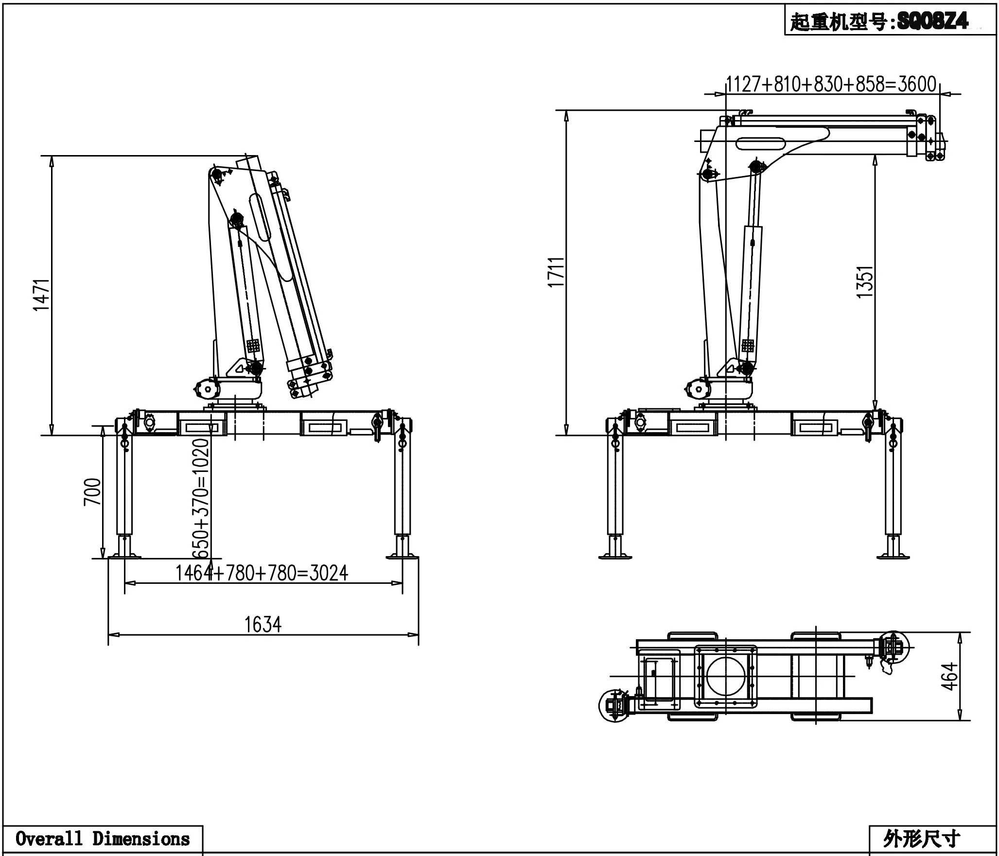500kg 800kg 1000kg Small Lift Truck Crane Cheap Price Mini Pickup Hydraulic Truck Mounted Crane for Sale