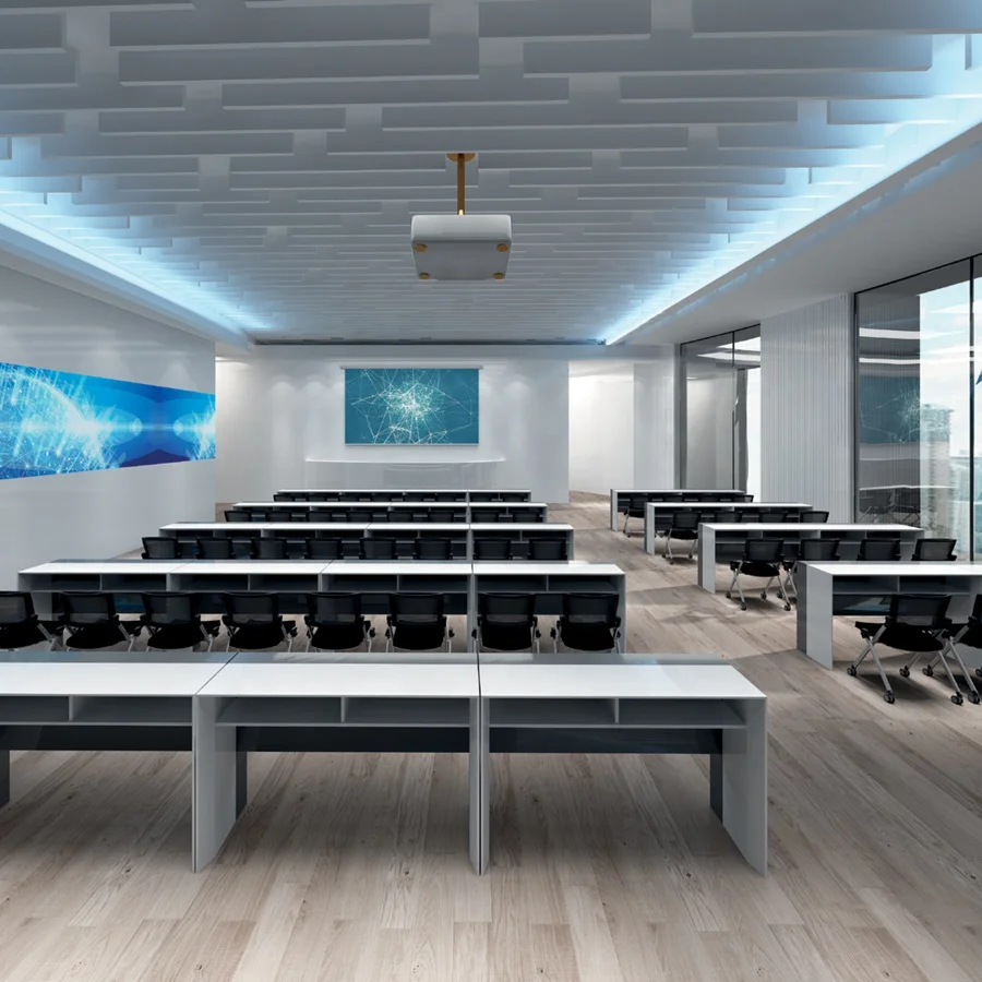 High quality executive Glossy baking painting modern design training meeting table office furniture conference desk