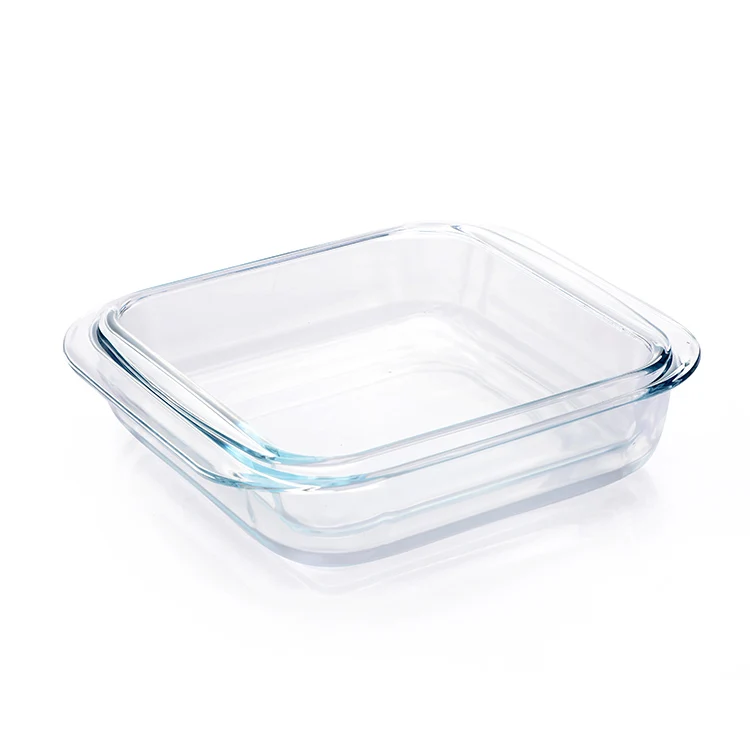 
Rectangular heat resistant tempered High quality pyrex Glass baking pan microwave oven safe 