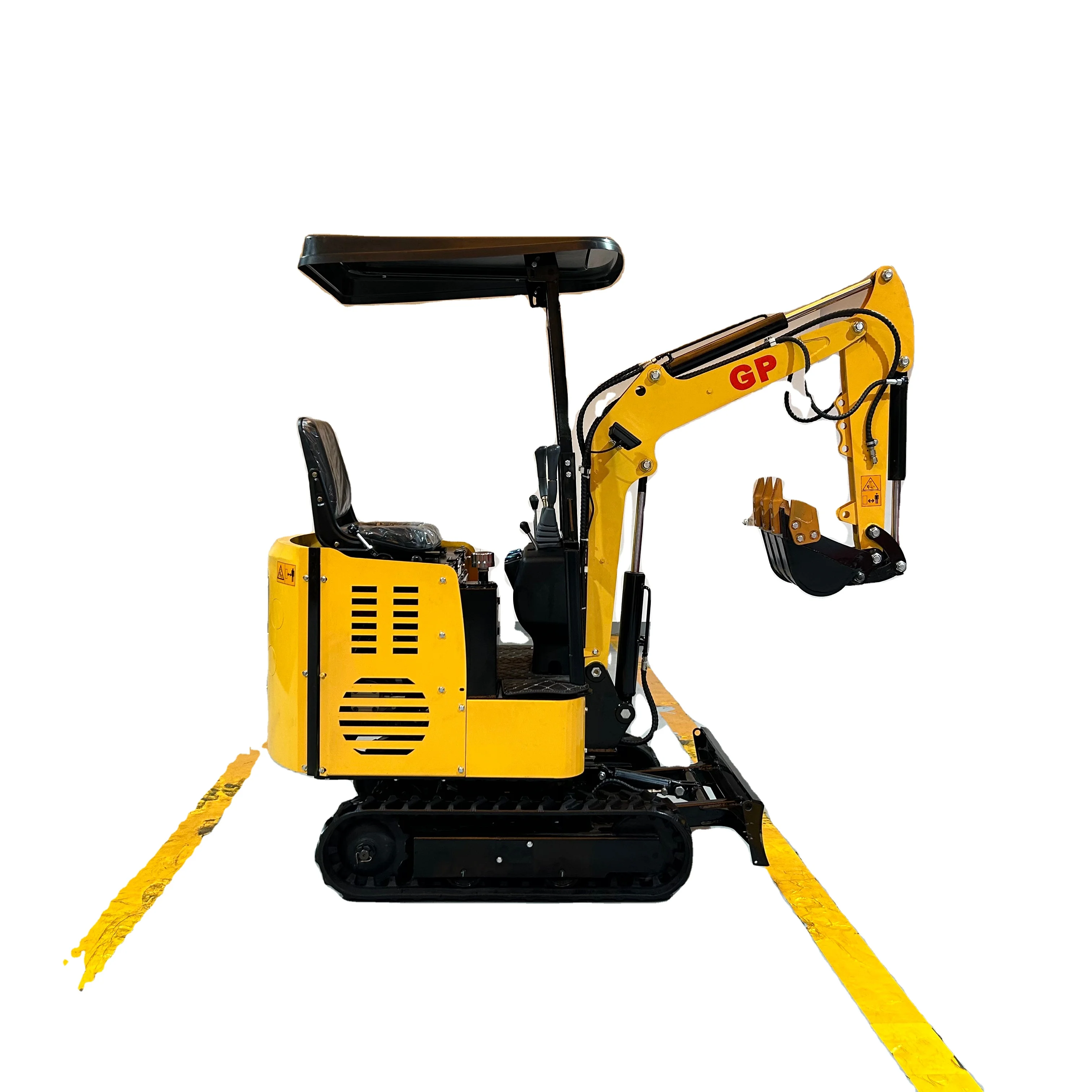 Mini Crawler Excavator 1-Year Warranty 2-5ton Operating Weight Motor Pump Gear PLC Core Components Bucket Construction