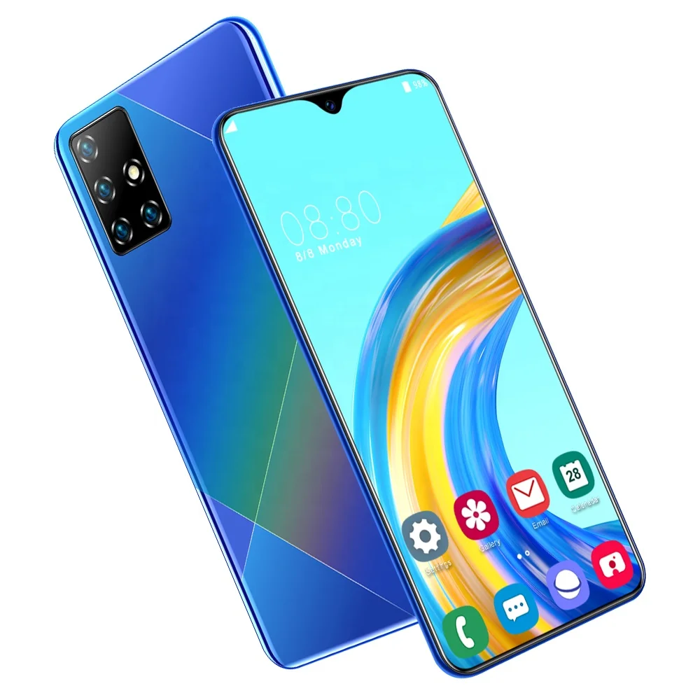  2021 новый мобильный телефон 6 5 дюймов A81 Android 10 0 разблокировка по лицу две карты