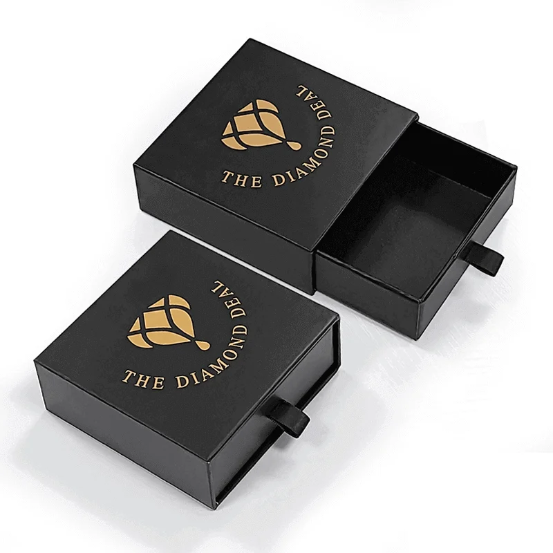 Custom Rigid Drawer Slid Box Rectangle Square Fancy Gift Box For Jewelry Watch Belt Paper Packing Custom Gift Packaging Box