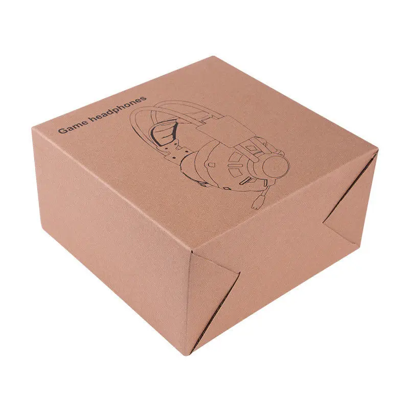 Recycled Single Color Foldable Socks Kraft Paper Drawer Brown Gift Box
