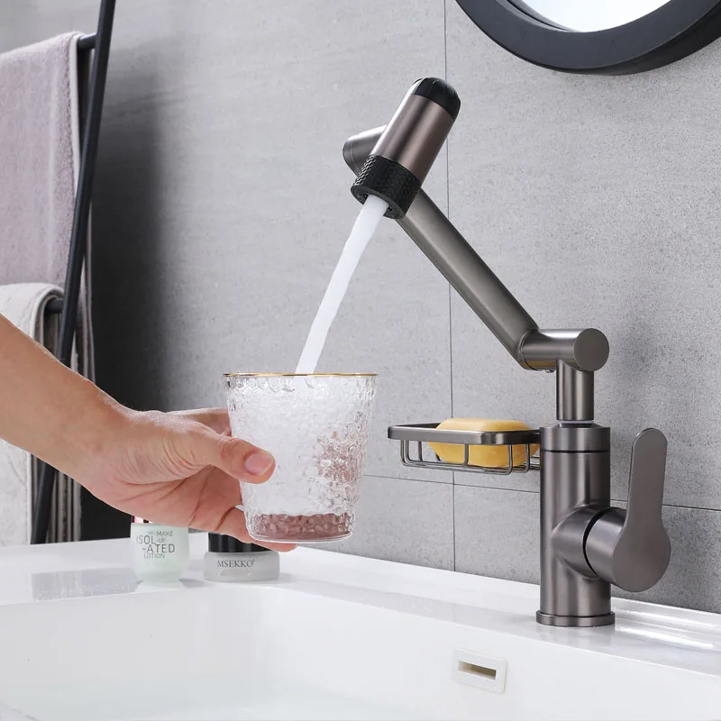 Yipin Modern stainless steel sink faucet kitchen tap sprayer faucet kitchen single hole multifunction kitchen sink faucet